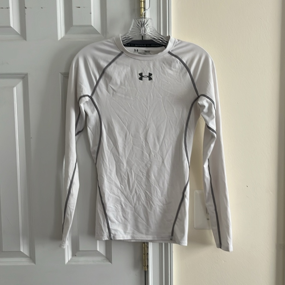 Under Armour Men’s Small Compression White Long Sleeve